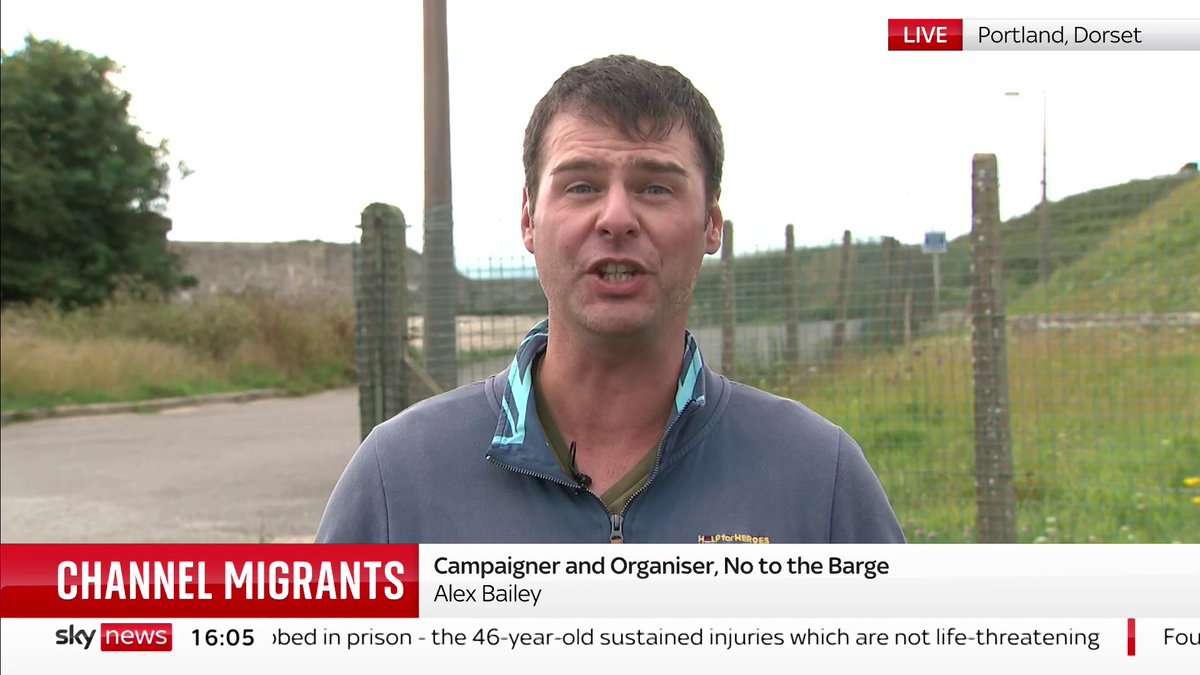 Bibby Stockholm barge is a potential "death trap". Campaigner and Organiser of No to the Barge, Alex Bailey, talks about the potential safety risks posed to the migrants expected to board the barge next week 📺 Sky 501, Virgin 602, Freeview 233