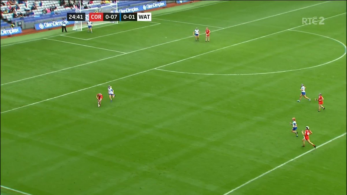 Cork have capped their dominance of the first half in the All-Ireland Camogie final with a goal from Sorcha McCartan after being teed up by Katrina Mackey 📺 📱