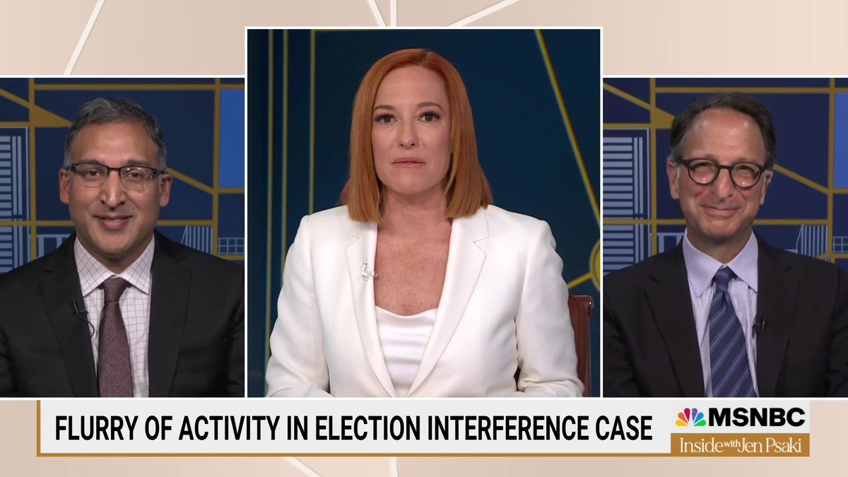 "Just to be clear, any other defendant who did this, who was facing six counts of obstruction of justice... I think would be remanded, meaning would be sent to jail and have to await trial in jail." Andrew Weissmann (weissmann11 on Threads/Insta)🌻 on Trump's threatening Truth Social post.