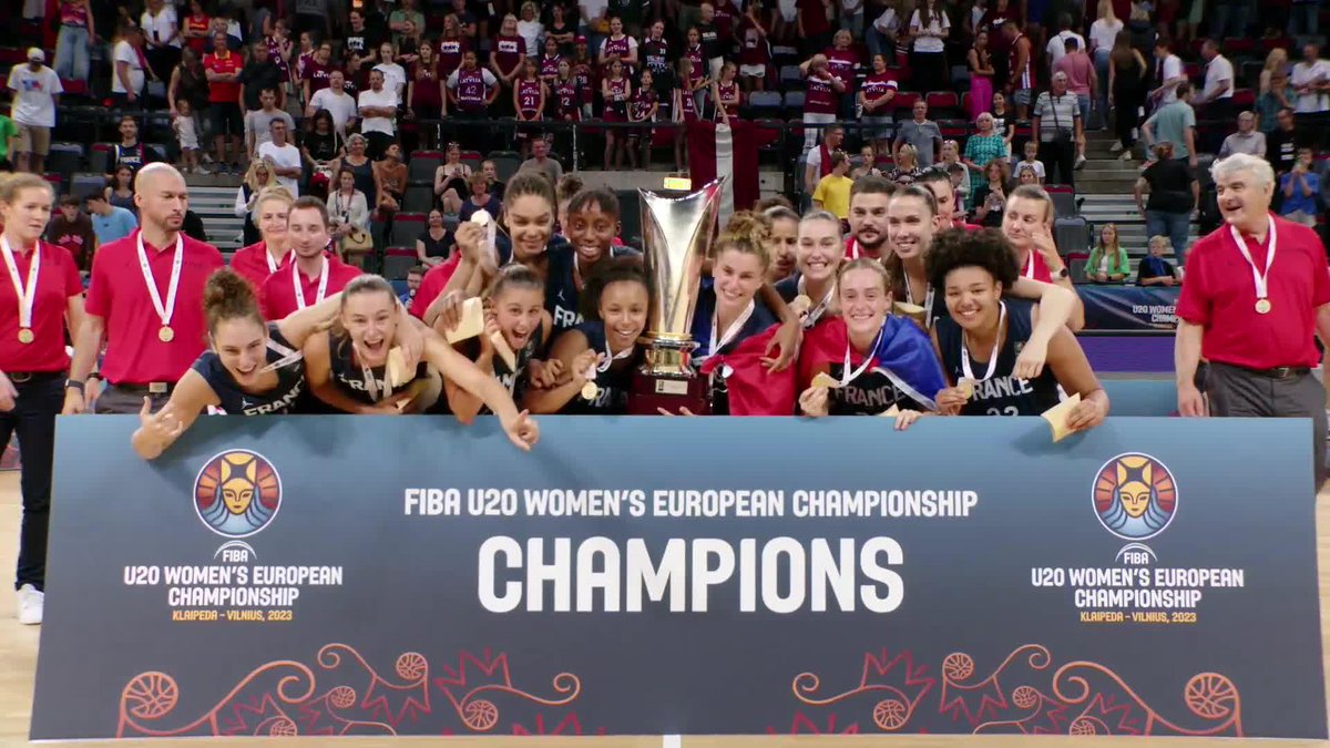 CHAMPIONS OF EUROPE 🏆 #FIBAU20Europe x Fédération Française de BasketBall 🇫🇷