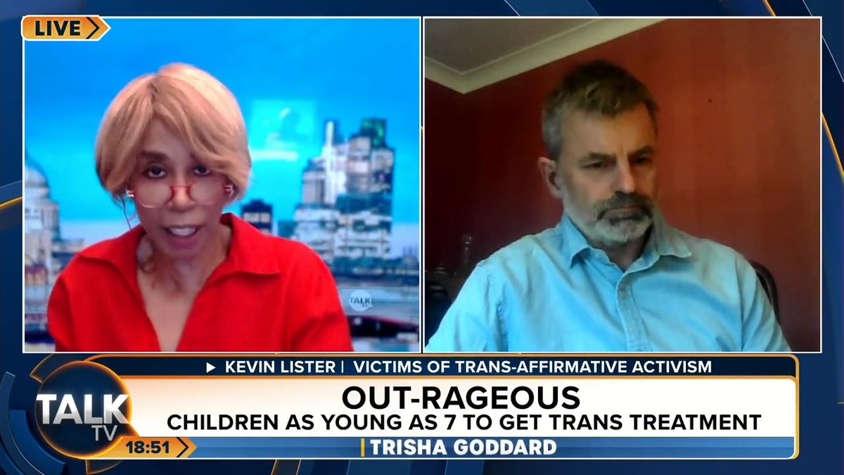 Trisha Goddard: "My child is trans... not transgender. My child feels male and female. There's about a zillion things in between."