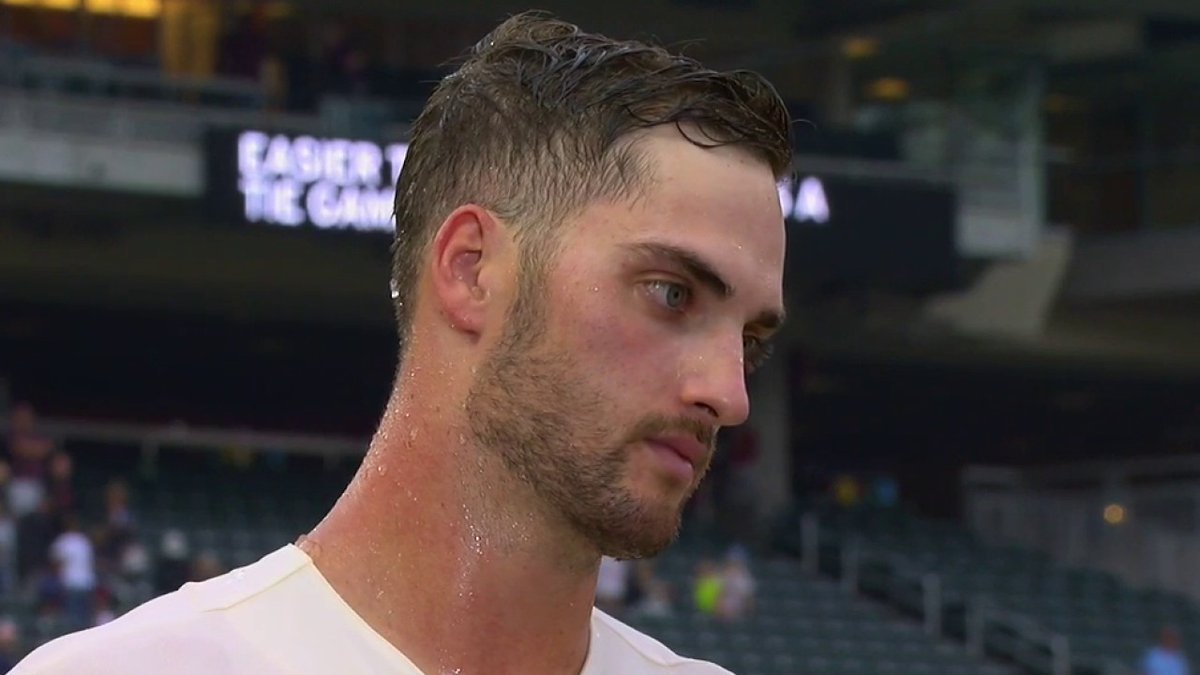 "To get a little sweep for Joe was pretty cool." Matt Wallner with Audra Martin after his first career walk-off home run to cap off a thrilling weekend at Target Field. #MNTwins