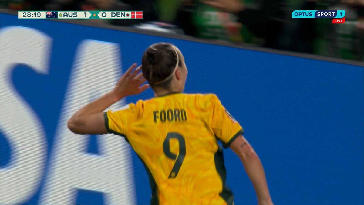 .Caitlin Foord with the breakthrough in Sydney! 🔥 #Matildas #FIFAWWC #TilitsDone