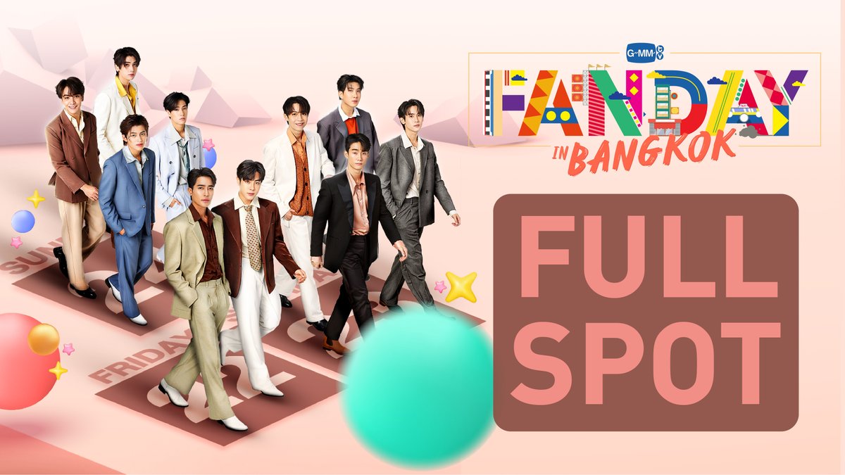GMMTV FANDAY IN BANGKOK 🇹🇭 Exclusive Fan Meeting that will make you happier than ever! 📍Union Hall, Union Mall Tickets on sale: 19 August 2023 | 10 AM at Thaiticketmajor 🔗 MORE INFORMATION : #GMMTVFandayinBKK #GMMTV