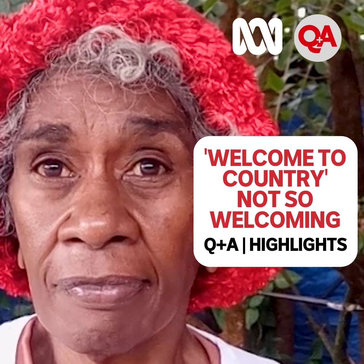 #QandA questioner Aunty Narelle says she doesn’t like Welcome to Country when she has "never felt welcomed on my own dirt".