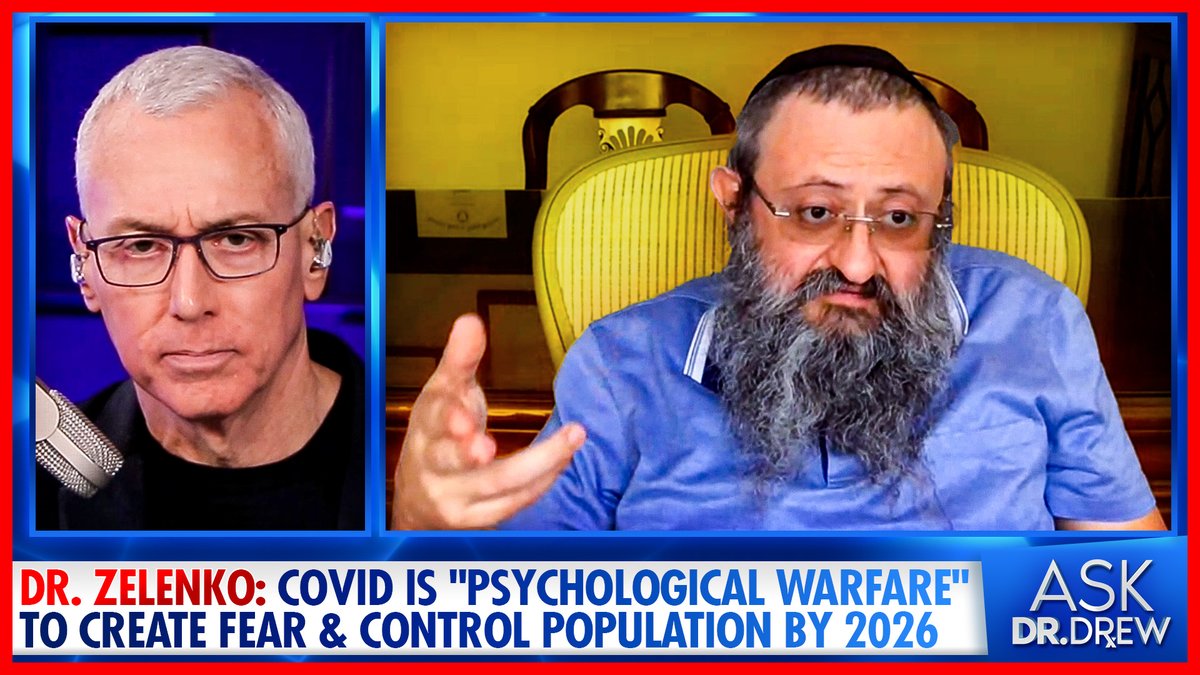 "Psychological warfare," is how Dr. Vladimir Zelenko described the pandemic. "If you induce a chronic anxiety or fear state, and isolate someone from people they love, and dehumanize them by putting a face diaper on... they become vulnerable, gullible & very easy to manipulate."