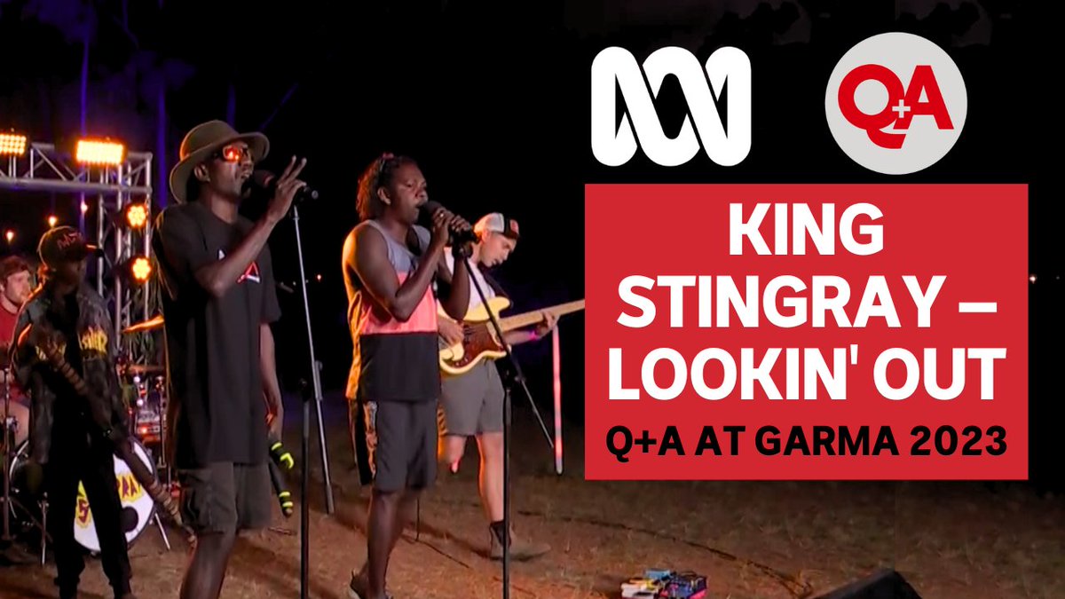 Local legends King Stingray performed their single 'Lookin' Out' to close #QandA's special episode at Garma
