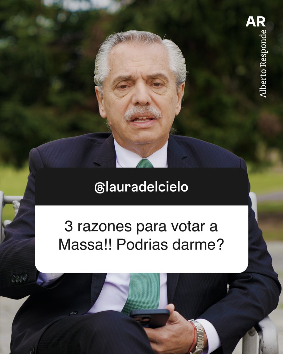 💬📲 Sus preguntas, mis respuestas: Sergio Massa.
