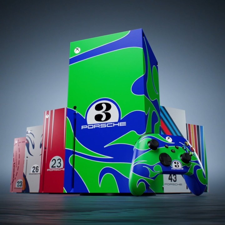 The car AND the console could be yours – far out! Follow Forza Horizon, take a photo of the 75th Anniversary liveried Porsche Taycan Turbo S, and share it with #FH5Porsche75Sweepstakes to be entered to win. Ages 14+. Ends 8/18/23. Official Rules: