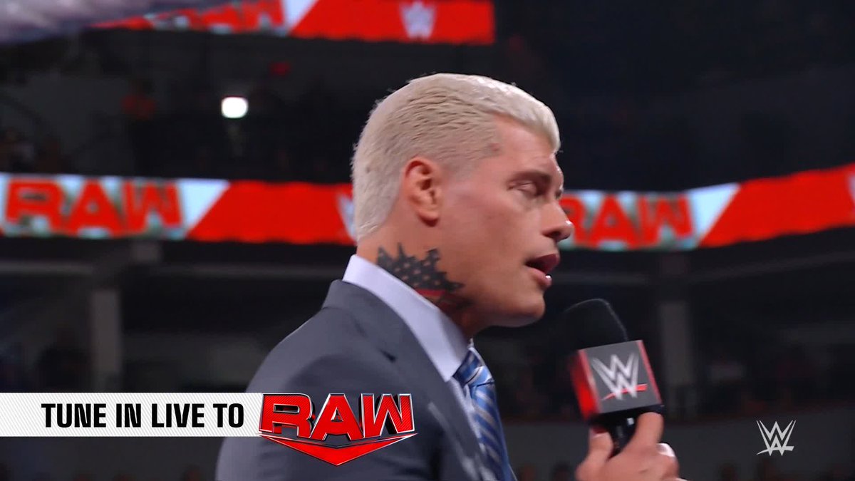 Looks like Cody Rhodes is met with a ghost from his past on #WWERaw!