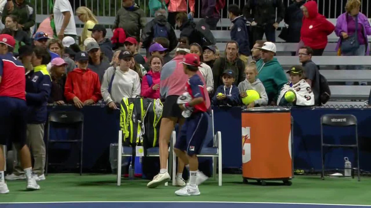 Late night redemption 😤 What a comeback from Jennifer Brady, fending off two match points to defeat Ostapenko 7-6(7), 0-6, 7-6(8)! #NBO23