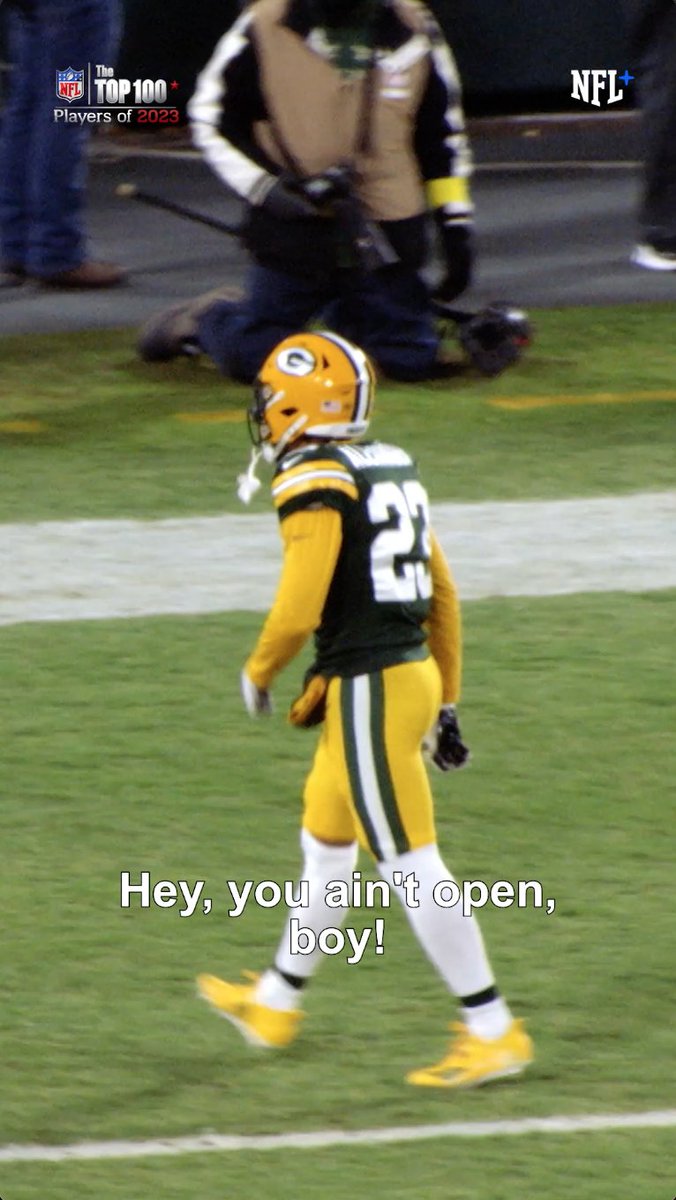 .jaire Alexander has the prototypical DB mindset 😂 (via NFL Films)