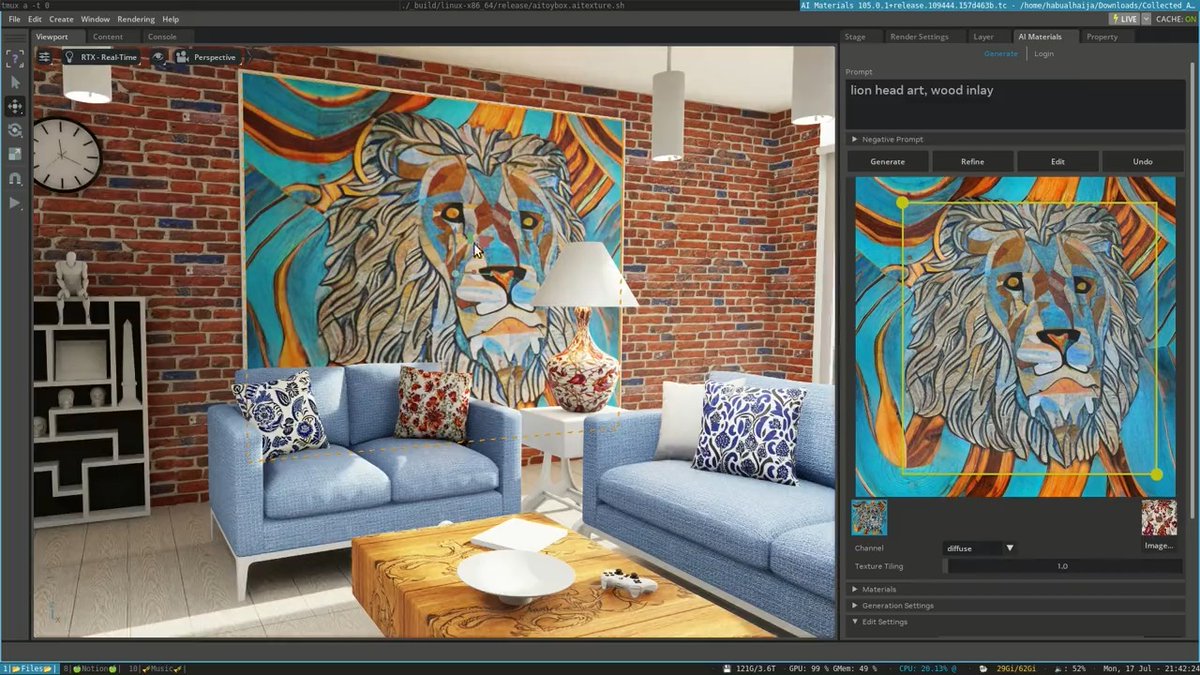 Researchers will showcase #AI techniques to rapidly create and edit materials, accelerating 3D workflows. Check out the capabilities debuting in NVIDIA Picasso in the future and ✨vote at Real-Time Live.✨ #SIGGRAPH2023 👀