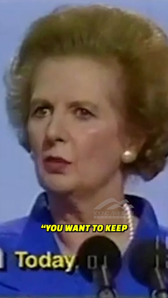 Margaret Thatcher dismantles leftist ideology in less than 30 seconds