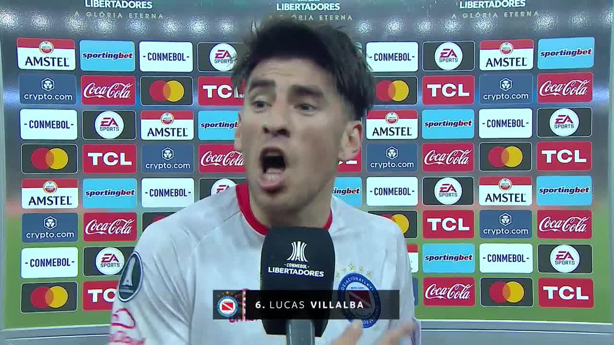 "ORGULLOSO DE MIS COMPAÑEROS. LO QUE PASÓ ACÁ ADENTRO LO VIERON TODOS..." ✍🏻 Lucas Villalba 📺 Mirá la CONMEBOL #Libertadores por #StarPlusLA