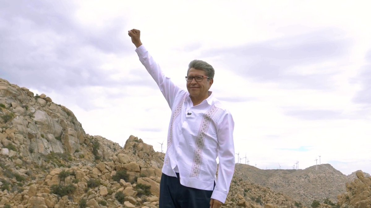Desde este bello paisaje en La Rumorosa, Baja California, les envío saludos. Veo en MORENA un momento de unidad y fortalecimiento, algo que nuestro país necesita; por ello continuaremos con la Cuarta Transformación que inició el presidente Andrés Manuel Andrés Manuel.
