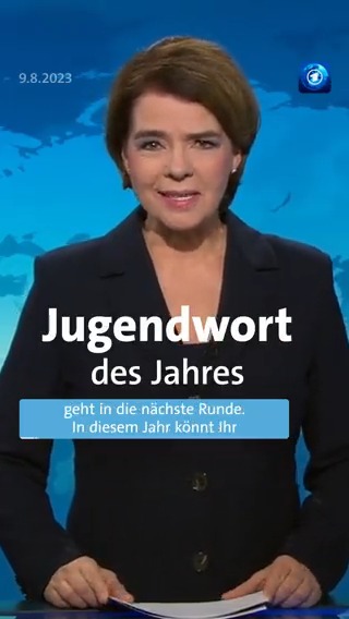 Frau Daubner natürlich auch 2023 auf lock #jugendwort #tagesschau #nachrichten