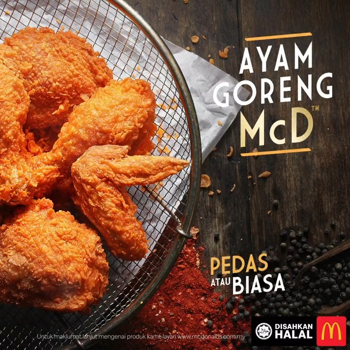 Semua suka, semua setuju. Jangan terliur, jom layan dulu. Itulah penangan Ayam Goreng McD! McDelivery atau Pandu Lalu je. Senang #AyamGorengMcD #BukanMacamBiasa