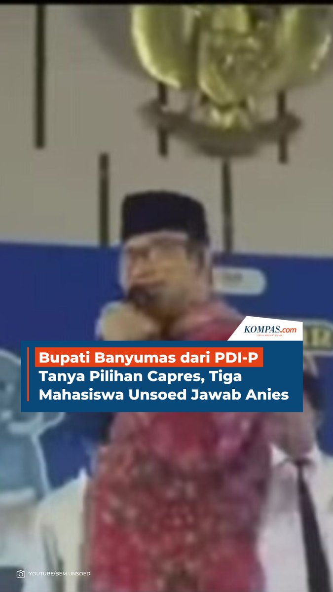 Bupati Banyumas dari PDIP Tanya Pilihan Capres, Tiga Mahasiswa Unsoed Jawab Anies.