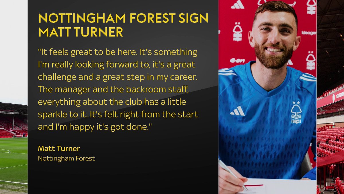 BREAKING! Nottingham Forest announce the signing of Matt Turner from Arsenal in a deal worth £10m. ✍️🔴