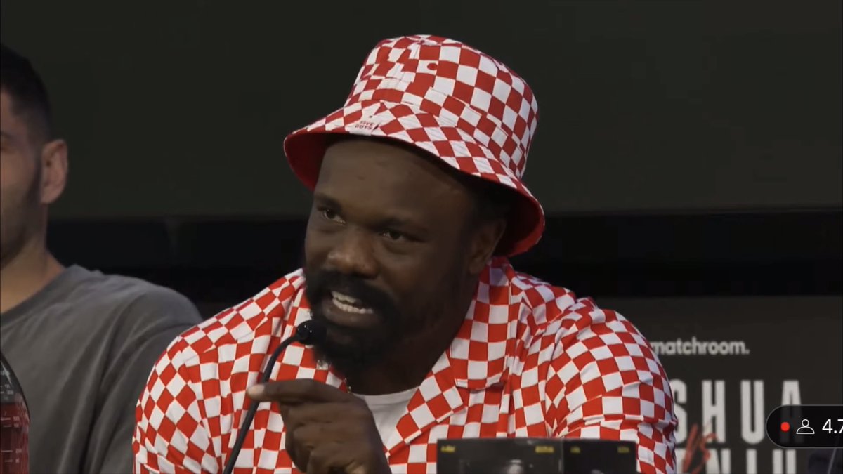 Derek Chisora with a passionate speech about boxing drugs cheats as he calls for ten-year bans after the Anthony Joshua vs Dillian Whyte rematch was cancelled due to Whyte's test: "Boxing's already the hardest sport… What if you hit that kid and he dies?" [🎥 Matchroom Boxing]