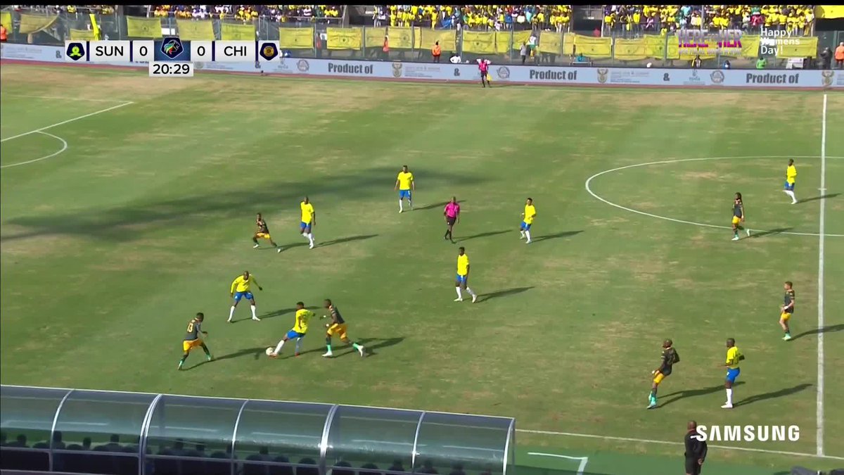 One thing about Sundowns, they will press you! 🔨 Lucas Ribeiro has two-in-two in the #DStvPrem 📺💻📱 Stream LIVE: