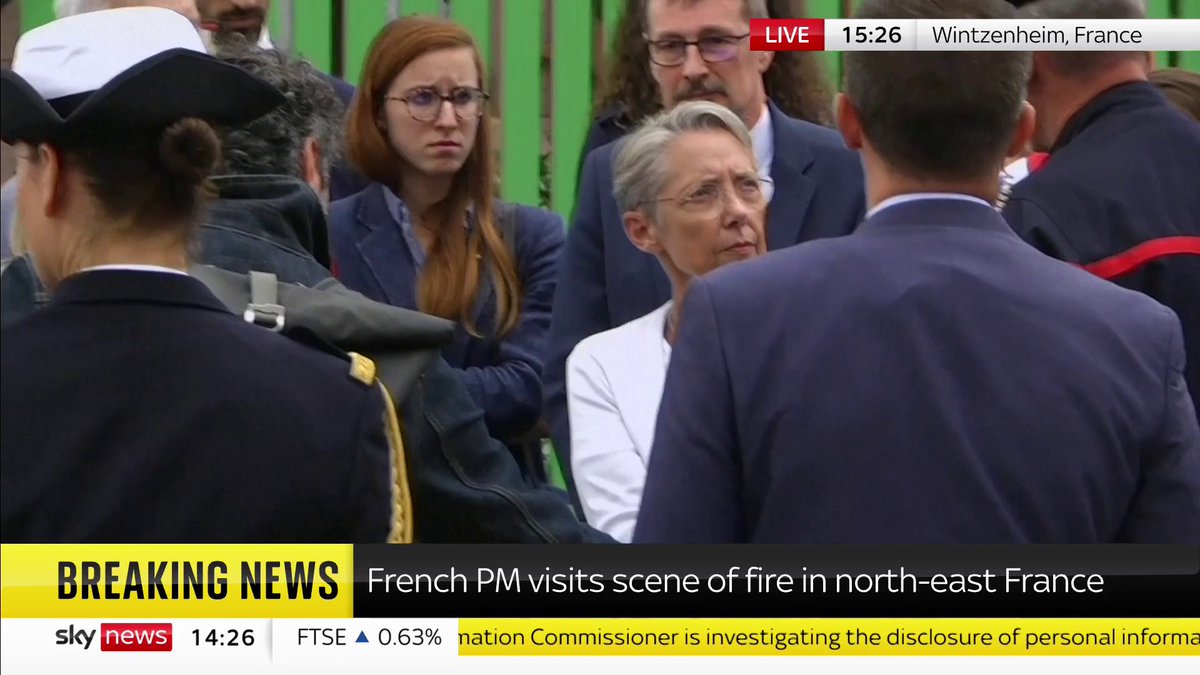 BREAKING: French Prime Minister Elisabeth Borne has visited the scene of a fire at a holiday home for disabled people in eastern France. The bodies of nine people have been found and one other person is feared dead Latest: 📺 Sky 501, Virgin 602