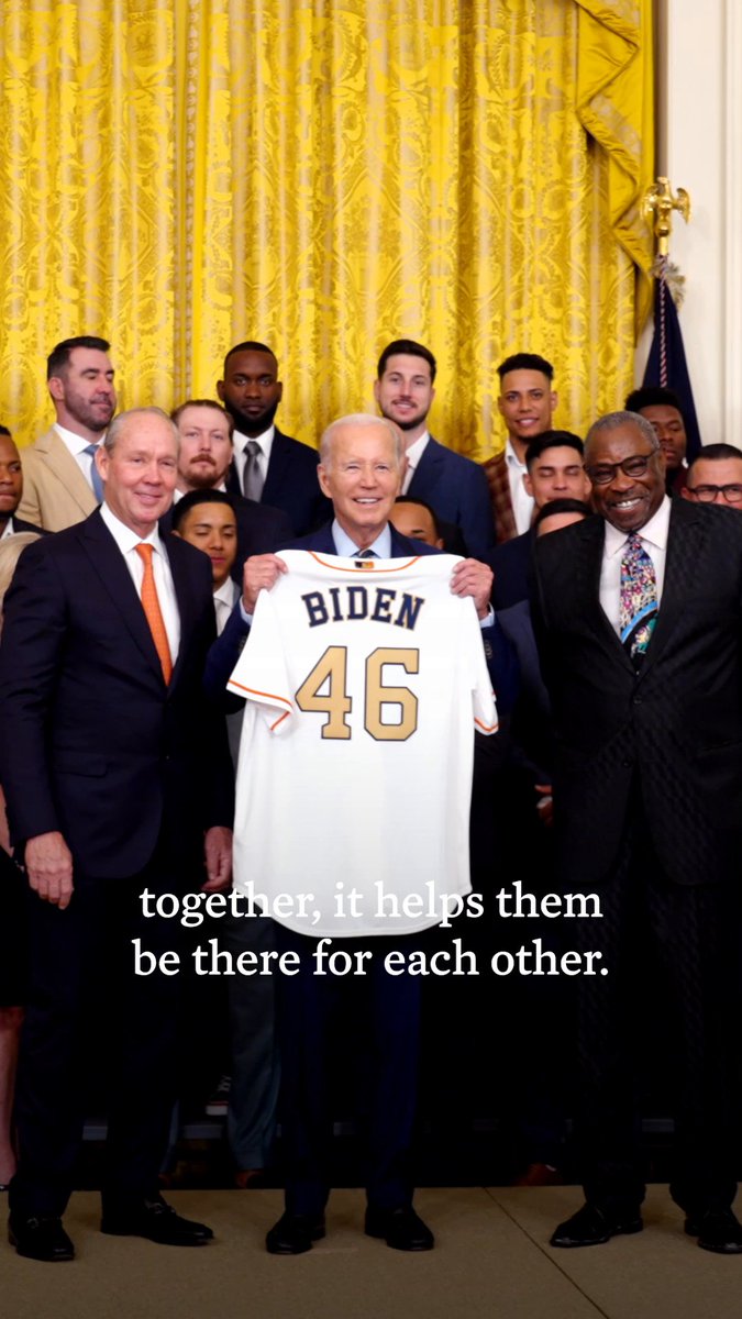 It was an honor to host the 2022 World Series Champions, the Houston Astros, at the White House.