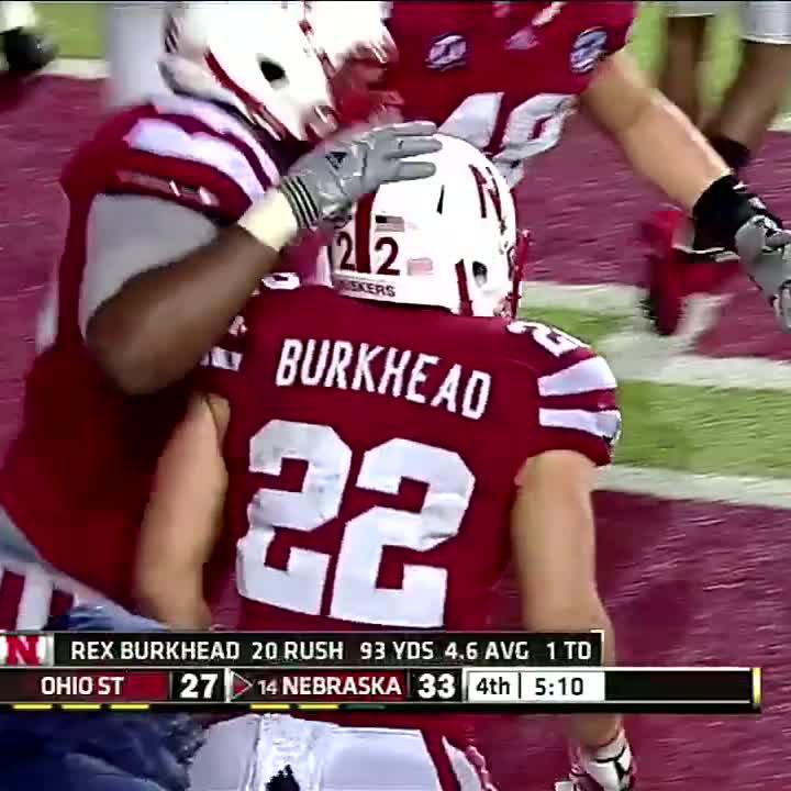 2️⃣2️⃣ more days 🙌 Rex Burkhead was so clutch in @HuskerFBNation's historic 2011 comeback vs. Ohio State. #CountdownToKickoff x Rex Burkhead