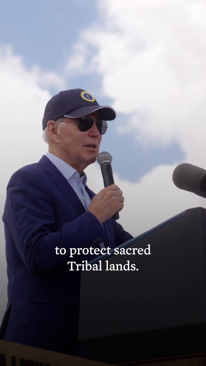 From time immemorial, Tribal Nations have lived and prayed around the Grand Canyon. But 100 years ago, they were forced out. As president, I promised to prioritize Tribal sovereignty and self-determination. I'll continue to work alongside Tribal leaders to keep that promise.