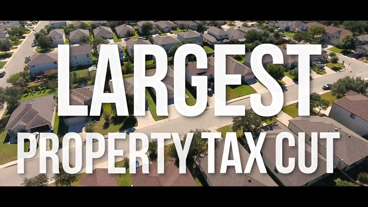 Texas has an all-time record budget surplus. That money belongs to YOU — the taxpayers. Working with the Texas Legislature, we will deliver the largest property tax cut in Texas history — $18 BILLION.