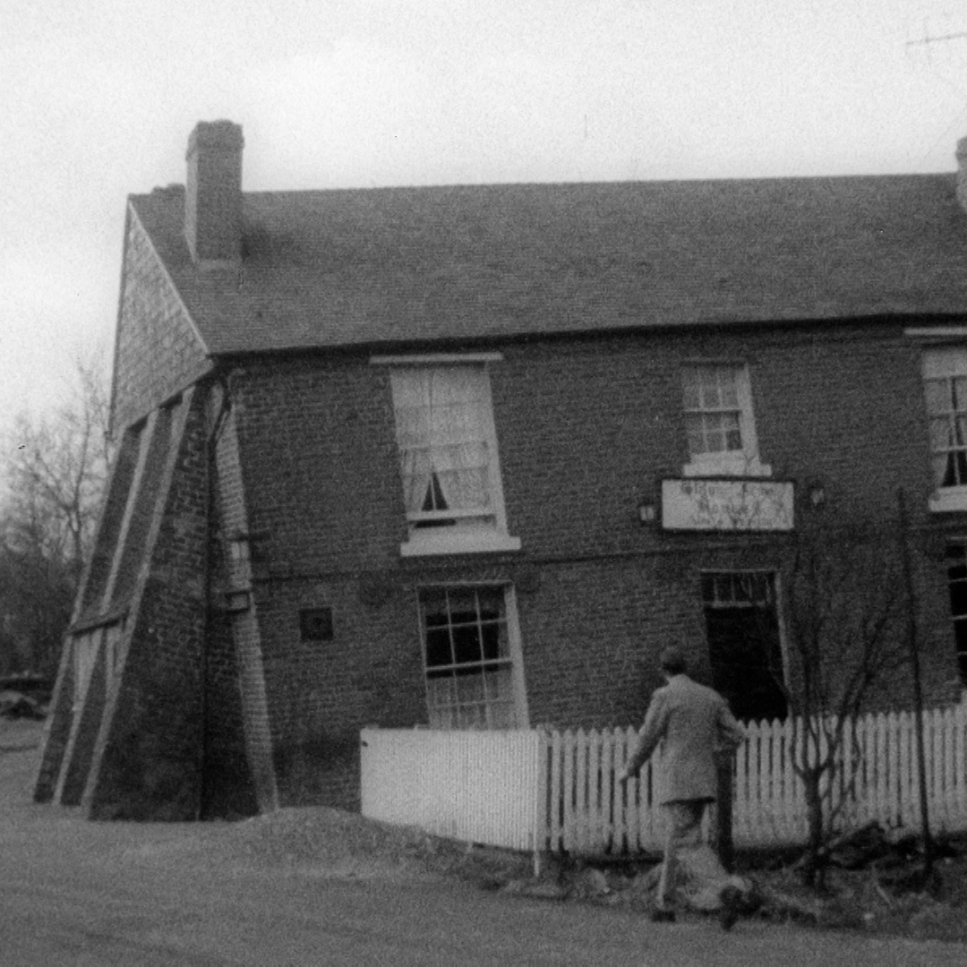 In 1961, Tonight took a tentative step inside the Glynne Arms in Himley (later known as The Crooked House) for a look around "the most cockeyed pub in England" and to ask which end was up and which end was down.
