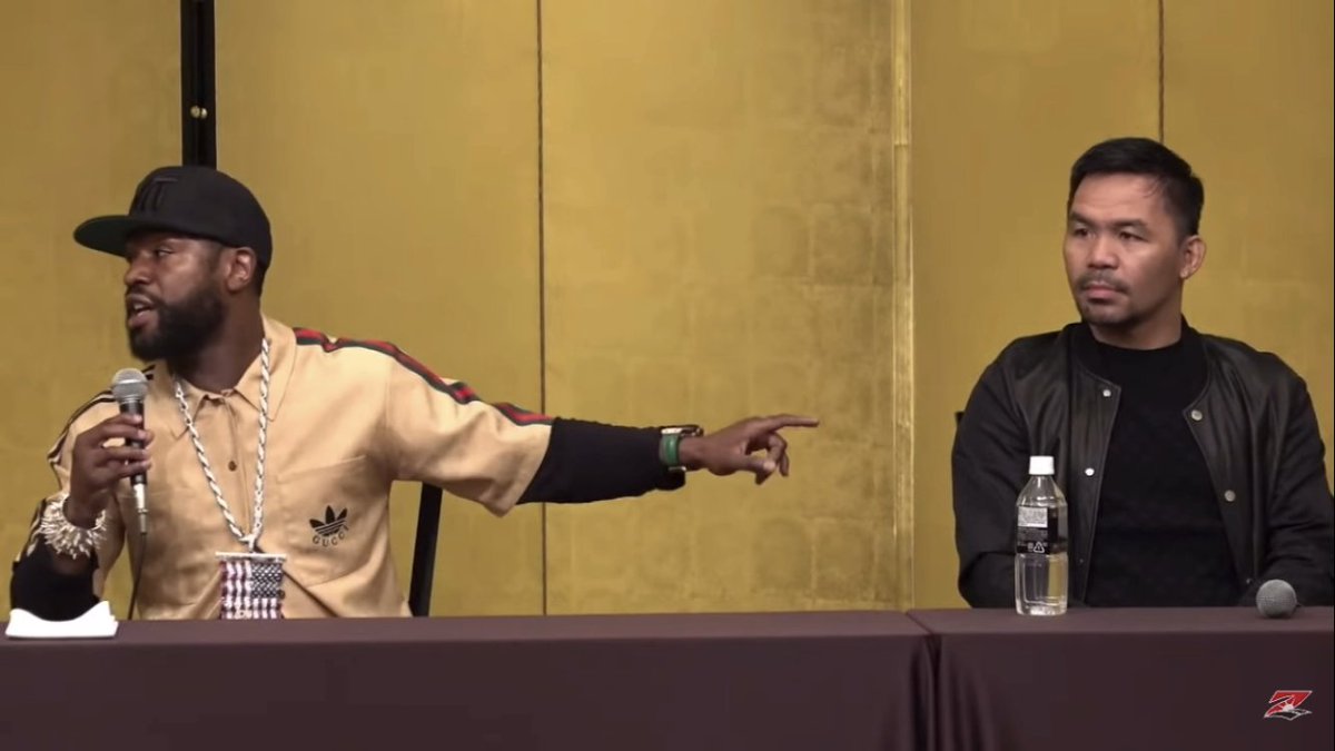 Floyd Mayweather and Manny Pacquiao fired not-so-subtle shots at one another when they reunited ahead of Floyd's exhibition fight vs Mikuru Asakura… [🎥 RIZIN FF OFFICIAL]