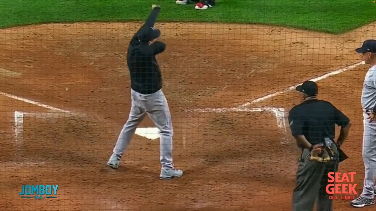 Boone tells Laz Diaz he stinks and mocks his strike three call, a breakdown