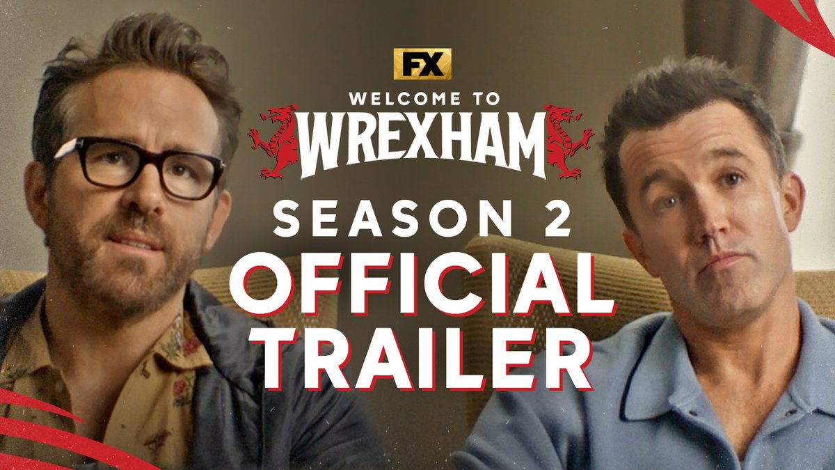 The boys are back in town. Watch the OFFICIAL TRAILER for FX’s Welcome to Wrexham. Returns 9.12 on FX. Stream on Hulu.
