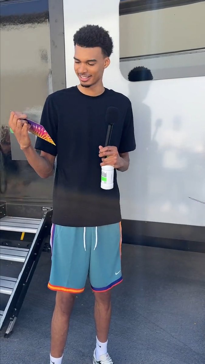 Wemby reacts to 84 2K rating 👀 Thoughts? 🤔 (via NBA 2K)