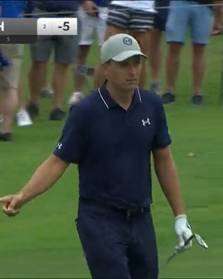 We’ve seen this before 🔥 Jordan Spieth takes the lead with a hole-out eagle FedEx St. Jude Championship!
