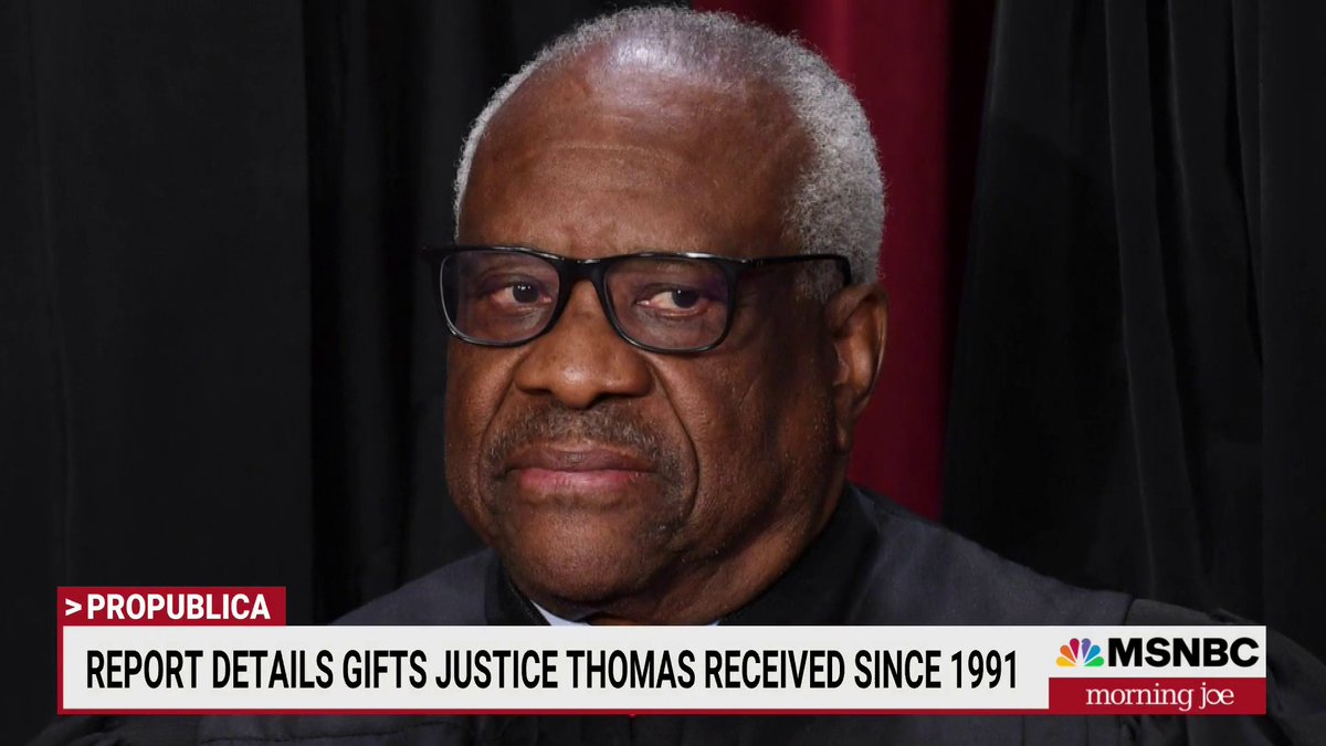 The Clarence Thomas ethics scandal just got worse. ProPublica reports on how Thomas “has secretly reaped the benefits from a network of wealthy and well-connected patrons” MSNBC's Claire McCaskill says Thomas is “permanently damaging” The Supreme Court and calls for action