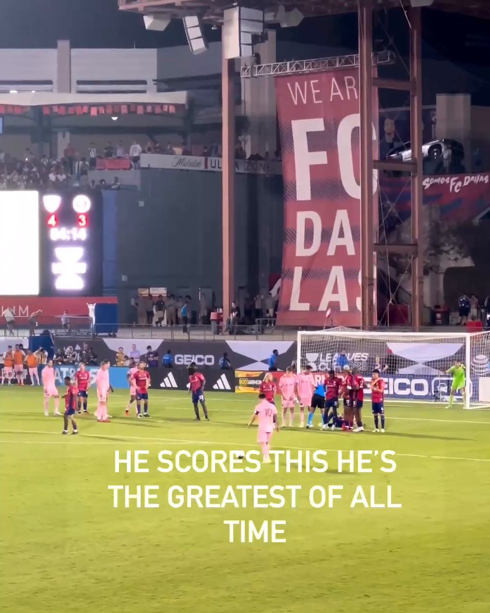 "Messi! Please, please! If he scores this, he's the greatest of all-time." This young fan watching Lionel Messi's free kick against FC Dallas is so wholesome 🥲❤️ (via chosenwilliams13/IG)