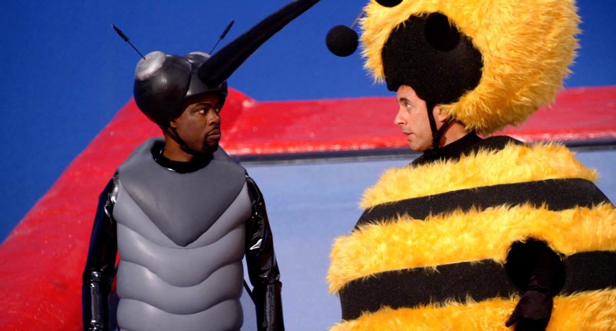 Jerry Seinfeld and Chris Rock's live-action promo for Bee Movie remains unmatched.