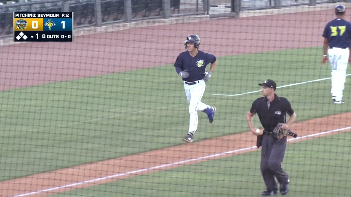 And that's Spencer Nivens 1st Pro HR #letsglow Missouri State MLB Pipeline