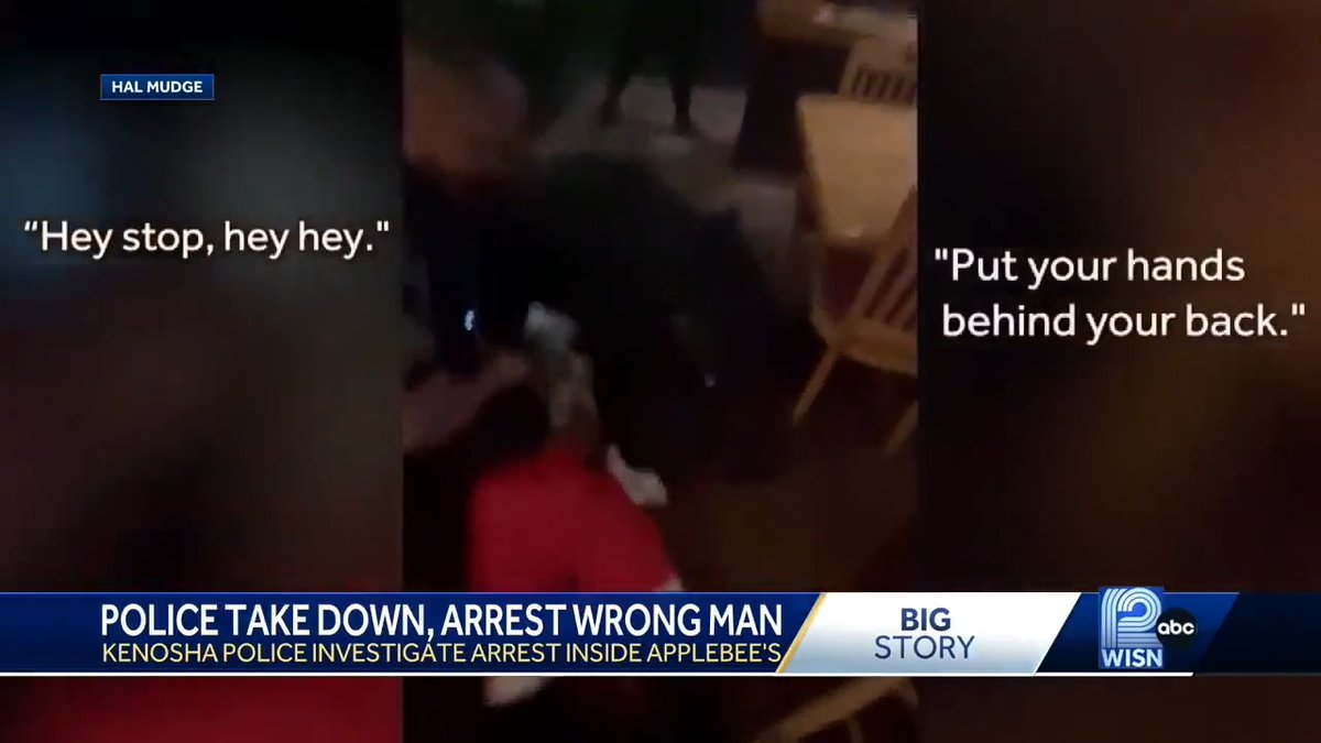 Kenosha (WI) police officers reportedly tackled a Black man while he was holding a BABY, then proceeded to beat him! The officers WRONGLY suspected the man was involved in a hit-and-run crash down the road from the Applebee’s!