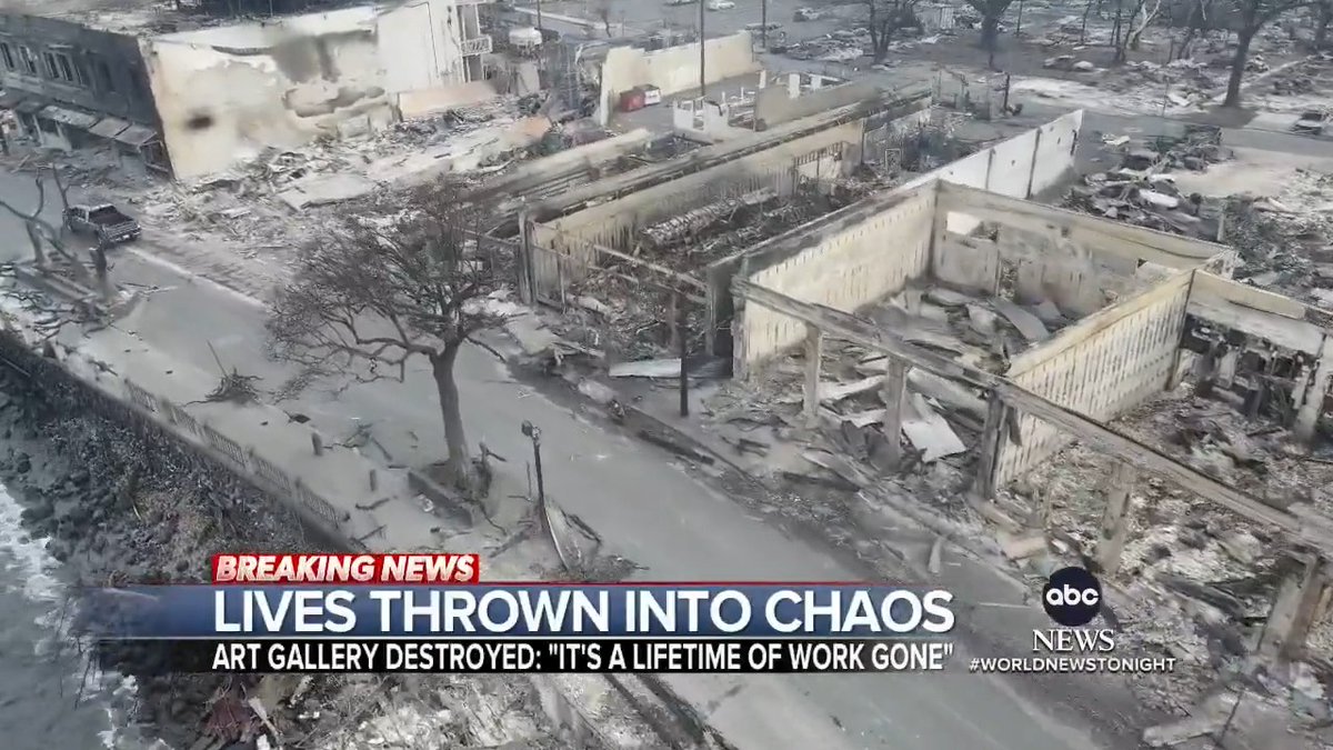 Lives and livelihoods have been shattered in Maui’s Lahaina after the devastation left behind from wildfires. Island News reporter Jeremy Lee shares the story of an art gallery owner whose business is in ashes and is living out of a U-Haul truck with his sons.