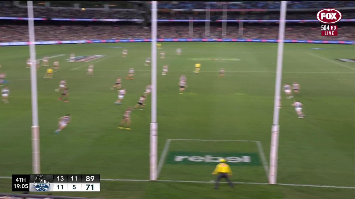 'The guy's a freak!' 😲 Cameron's keeping the Cats in it 📺 Watch #AFLPiesCats LIVE on ch. 504 or stream on Kayo: ✍️ BLOG 🔢 MATCH CENTRE