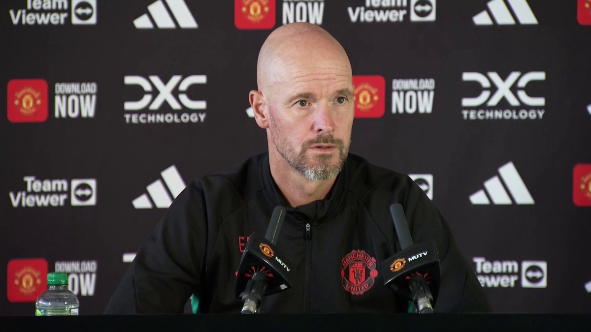 "Hojlund is not on the levels where our players are in this moment. We have to train him." ❌ Erik ten Hag updates on the fitness of Rasmus Hojlund 🇳🇴