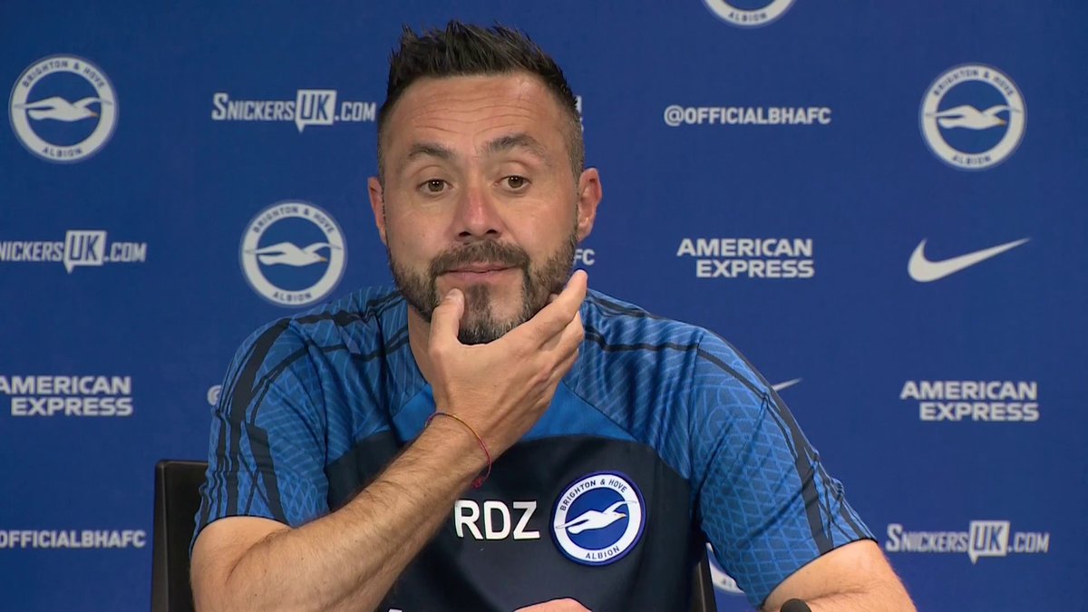 "I have already forgotten about Moises" 👀 Brighton manager Roberto De Zerbi on the transfer speculation surrounding their midfielder Moisés Caicedo.