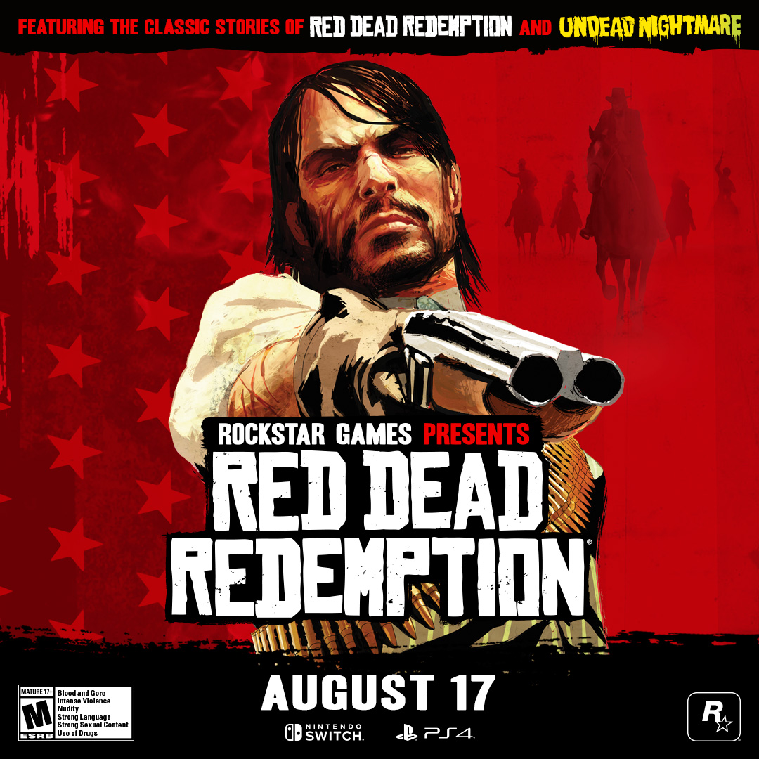 On August 17, the beloved Western experience Red Dead Redemption and its horror companion Undead Nightmare arrive together for the first time on the Nintendo Switch and modern PlayStation systems. Add Red Dead Redemption to your wish list now.