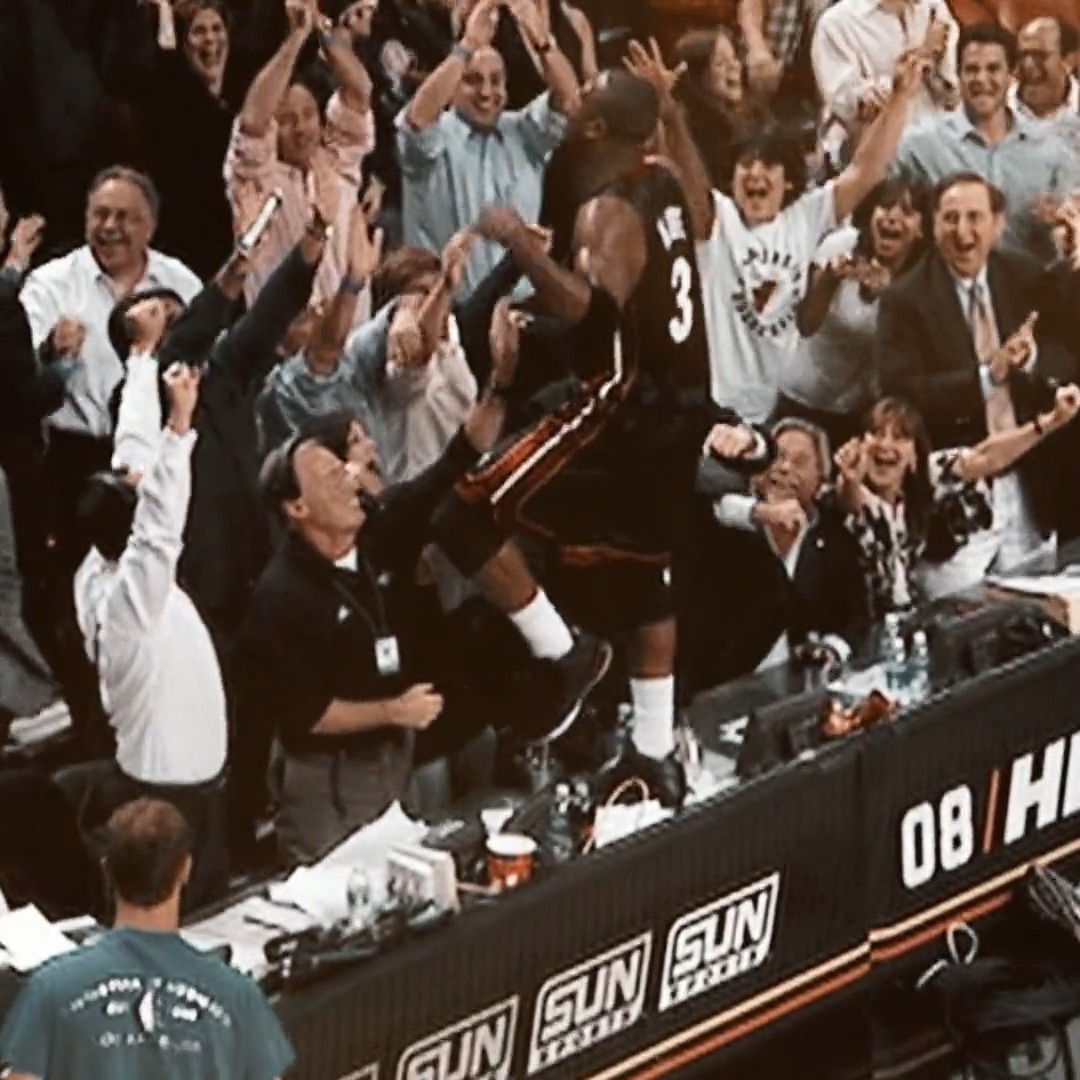 and if you didn't know whose house this was... the answer was given loud and clear after this epic game-winner. #FLASHbackFriday // #WadeHOF