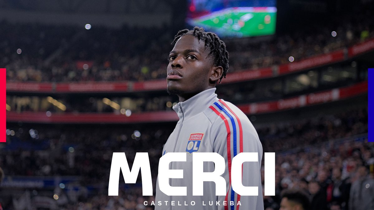 Merci Castello ! 👊 Bonne continuation à notre Gone issu de l’#OLAcademy ! 🔴🔵