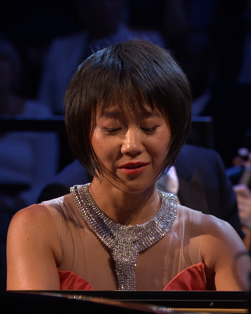 🚀 Superstar pianist Yuja dazzles us with Rachmaninov’s Rhapsody on a Theme of Paganini. 📺 Watch her spectacular performance with the BBC Symphony Orchestra & Chorus and conductor Klaus Mäkelä tonight from 7pm on BBC iPlayer and BBC Four.